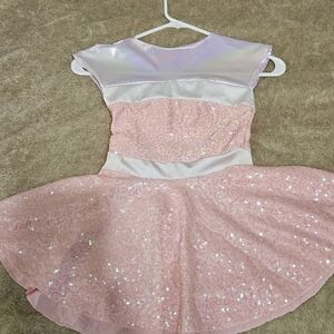 Sparkling Pink Kids Baton/dance Costume